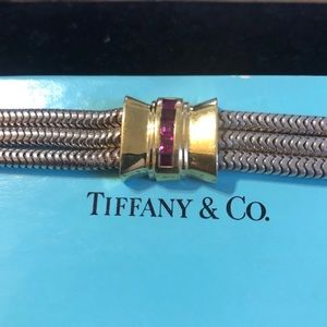 Vintage Tiffany & Co silver and gold rope bracelet